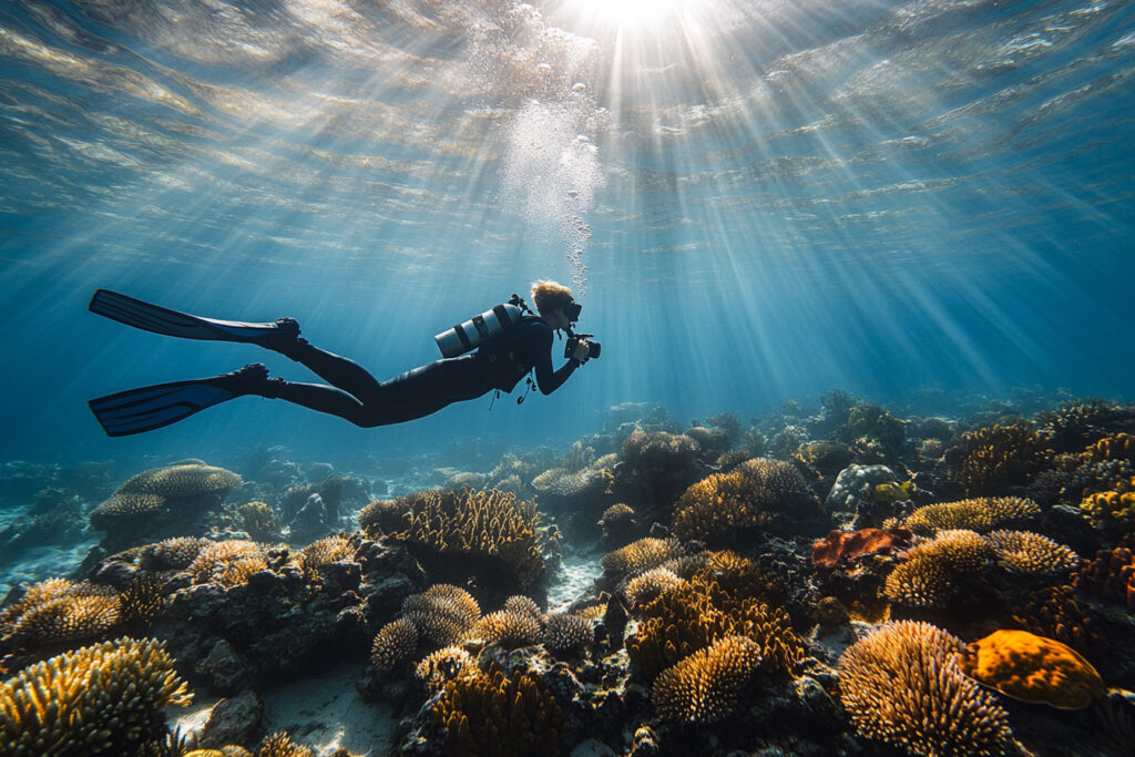 Diver in Bonaire